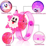 15Pack Halloween LED Spin Bracelets Halloween Toys Gifts Party Favors for Kids 15 Style Pumpkin Spider Flash Light up Fidget Toy Halloween Treat Goodie Bag Glow in the Dark Party Supplies - Glow-Paradise