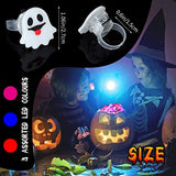200 Pcs Halloween LED Light up Rings Glow In The Dark Pumpkin Rings Halloween Rings Toy For Kids Adults Halloween Finger Flashing Lights for Trick or Treat Halloween Party Decoration - Glow-Paradise