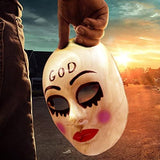 The Purge GOD mask Anarchy Movie mask Horror Killer Halloween Costume Haunted - Glow-Paradise