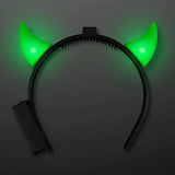 LED Light Up Devil Horns (Green Color, 1 Quantity Per Pack) - Glow-Paradise