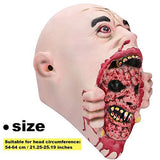 Hautton Halloween Mask, Men's Creepy Horrific Masks Evil Dead for Halloween Costume Party Cosplay Props -Scary Mouth - Glow-Paradise