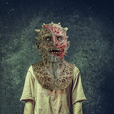 Molezu Halloween Horror mask zombie mask，monster mask fangs blame mask fangs blame a prop adult party Cosplay - Glow-Paradise