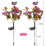 IGRARK Solar Lights Outdoor Garden Butterfly Lights Decorative Solar Stake Lights with Butterflies 2 Pack Decor Powered Waterproof for Garden Yard Pathway - Glow-Paradise