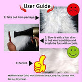 Women Faux Fur Outwear Winter Light Up Burning Glow Fluffy Sparking Rainbow LED Costume Waistcoat - Glow-Paradise