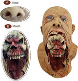 Waylike Scary Mask Latex Scary Halloween Costumes Rubber Halloween Mask and Zombie Mask (Skin red) - Glow-Paradise