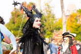 Feather Cape Shawl with Maleficent Horns Headband Set Halloween Costumes Couples Adults - Glow-Paradise