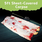 Halloween 5 Ft. Long Back From the Grave Dead Body for Creepiest Haunted House Decor, Halloween Prop Decorations - Glow-Paradise