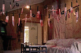 Moon Boat 4 Sets Bloody Garland Banner - Halloween Zombie Vampire Party Decorations Supplies - Glow-Paradise
