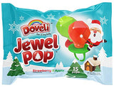 (120 Pack) Doveli Jewel Pop Christmas Candy Individually Wrapped Delicious Red Strawberry And Green Apple Holiday Ring Candy Xmas Candy Stocking Stuffers, Great Treat For Kids, Parties, Christmas Candy Bulk 120 Pk - Glow-Paradise