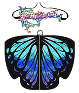 Shireake Baby Halloween/Party Prop Soft Fabric Butterfly Wings Shawl Fairy Ladies Nymph Pixie Costume Accessory … (168x135CM, Star sky) - Glow-Paradise