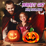 Athoinsu Light up Halloween Pumpkin Stuffed Animal LED Glowing Night Light Fluffy Soft Ghost Jack O Lantern Plush Toy Decoration Gift for Toddlers Kids, 8.5’’ - Glow-Paradise