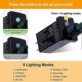 RECESKY 60 LED Halloween String Lights - 19.4ft Purple Ghost String Light with 30v Plug in, Extendable 8 Modes Halloween Lighting for Outdoor Garden Yard House Bedroom Halloween Party Decorations - Glow-Paradise