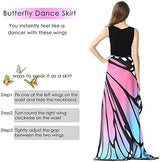 Halloween/Party Prop Soft Fabric Butterfly Wings Shawl Fairy Ladies Nymph Pixie Costume Accessory (168x135CM, Pink) - Glow-Paradise