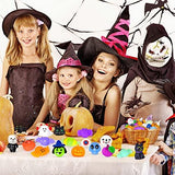 Halloween Mochi Squishy Toys for Kids 60PCS Party Favors Halloween Treat Goody Bags Filler Gifts Pumpkin Ghost Spider Squishies Halloween Toys Halloween Decorations Stress Relief Toys for Adults - Glow-Paradise