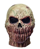 RAPGET Horror Mask Zombie Mask Creepy Mask Old Man Mask Halloween Novelty Costume Party Latex Full Head Mask Zombie Cosplay Props(yellow) - Glow-Paradise