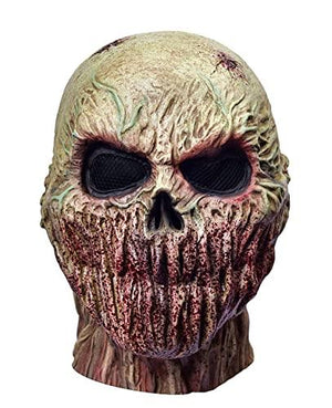 RAPGET Horror Mask Zombie Mask Creepy Mask Old Man Mask Halloween Novelty Costume Party Latex Full Head Mask Zombie Cosplay Props(yellow) - Glow-Paradise