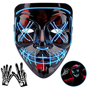 Halloween Scary Mask (blue) - Glow-Paradise