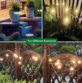 Solar Firefly Lights 2 Pack, Starburst Swaying Solar Creative Garden Lights Outdoor Waterproof, Fluttering by Wind Garden Solar Lights Decorative for Landscape Patio Yard Pathway - Glow-Paradise