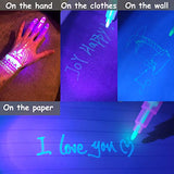 32 Pack Invisible Ink Pen with UV Black Light Secret Spy Pens Magic Disappearing Ink Markers School Supplies Kids Party Favors Halloween Birthday Gift for Boys Girls Goodie Bags Stuffer (2 Style) - Glow-Paradise