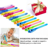 24 Pack Invisible Ink Pen with UV Black Light Secret Spy Pens Magic Disappearing Ink Markers School Supplies Kids Party Favors Halloween Birthday Gift for Boys Girls Goodie Bags Stuffer (2 Style) - Glow-Paradise