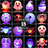 DIYASY 63 Pack Halloween Party Favors for Kids, Light Up Necklace Lighted Rings LED Flash Bracelets Brooches Bulk Glow Toys Party Supplies Decorations - Glow-Paradise
