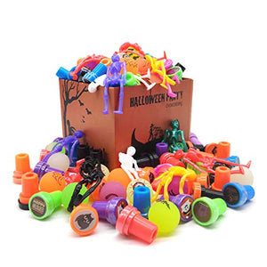 72 Pieces Halloween Party Favors for Kids,Halloween Toys Sets and School Classroom Rewards,Treasure Halloween Box Prizes - Glow-Paradise