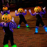 Luwint LED Flashing Furry Arm Leg Warmers - Light Up Clothing Accessories Toy for Halloween Christmas Rave Unicorn Costume, 1 pair - Glow-Paradise