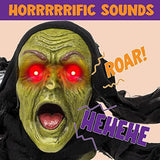 JOYIN Halloween Décor Groundbreaker Zombie with Sound and Flashing Eyes for Yard Decorations - Glow-Paradise