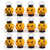 JOYIN 1 Dozen Halloween Decorations Light Up Pumpkin Lanterns, Jack-o-Lantern for Great Halloween Props for Great Haunted House Halloween Decoration - Glow-Paradise