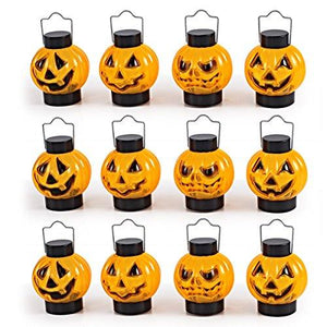 JOYIN 1 Dozen Halloween Decorations Light Up Pumpkin Lanterns, Jack-o-Lantern for Great Halloween Props for Great Haunted House Halloween Decoration - Glow-Paradise