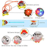 LOKIPA 54PCS Halloween Party Favors Toys, Light Up Halloween Toys with 30 Flash Rings + 6 Necklaces + 6 Bracelets + 12 Brooches LED Halloween Kids Toys Glow in the Dark Party Supplies for Halloween Decorations Party Games Gift - Glow-Paradise