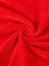 Unisex Full Length Hooded Cloak Adult Velvet Cape Halloween Party Cosplay Costume Cloak ( Red, S (Length: 120cm)) - Glow-Paradise