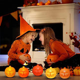 JOYIN 24 Pcs Halloween Pumpkin Shells with 48 Pcs Glow Sticks (Total 72) for Halloween Party Favors, Glow in the Dark, Halloween Light Up Party Supplies, Halloween Party Decorations - Glow-Paradise