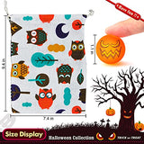 40 Glow in The Dark Bouncing Balls,8 Halloween Theme Designs, Halloween Party Favor Supplies, Trick or Treating Goodie Bag Filler, School Classroom Game Rewards, Halloween Miniatures (with Pouch Bag) - Glow-Paradise