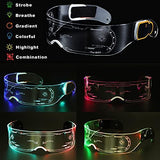 Luminous Glasses | Multi-colored in One LED Glasses | Glowing Light Up Party Supply for Bar Club Halloween - Glow-Paradise