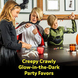 PartySticks Glow Critters 30pk Glow in The Dark Bug Toys and Glow Sticks - 3 Inch Fake Bugs Party Favors, Glow in The Dark Party Decorations - 10 Light Up Fake Toy Bugs, 20 Mini Glow Sticks - Glow-Paradise
