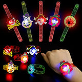 62 PCS Halloween Party Favors Toys for Kids Light Up Halloween Led Rings Necklaces Bracelets Brooch - Glow in the Dark Party Supplies Halloween Goodie Bag Fillers, Non Candy Halloween Treats Halloween Prizes for Kids - Glow-Paradise
