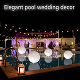 TIALLY Full Moon Floating Pool Lights Solar Powered - 16 inch Inflatable Led Pool Balls, Floating Solar Pool Lights for Swimming Pools, Ponds, Patio, Wedding, Pool Party - Outdoor Pool Decor (4 Pack) - Glow-Paradise