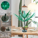 36 LED Palm Tree for Table Decor Artificial Palm Tree with Lights Light Up Palm Tree Tropical Decor for Home Summer Christmas - Glow-Paradise