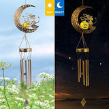 Moon Fairy Solar Wind Chimes Outdoor, Mother Birthday Gifts,Mothers Day, Valentine, Anniversary, Wedding Lasted for All mom/Women/Husband/Women/Aunt /Daughter/Friend/Niece/Sister - Glow-Paradise