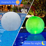 TIALLY Full Moon Floating Pool Lights Solar Powered - 16 inch Inflatable Led Pool Balls, Floating Solar Pool Lights for Swimming Pools, Ponds, Patio, Wedding, Pool Party - Outdoor Pool Decor (4 Pack) - Glow-Paradise