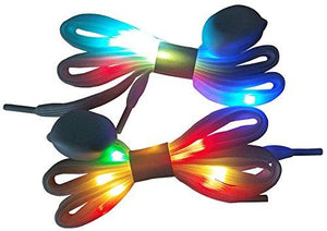 LIHAI Led Light Up Shoelaces with Multicolor Flashing Shoe laces for Night Party - Glow-Paradise
