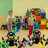 AMENON 2 Pack Inflatable Spider Witch Hat Ring Toss Game Halloween Party Games for Kids Adult Carnival Party Outdoor Indoor Activities Game Spider Toys or Halloween School Family Holiday Party Favors - Glow-Paradise