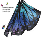 Shireake Baby Halloween/Party Prop Soft Fabric Butterfly Wings Shawl Fairy Ladies Nymph Pixie Costume Accessory … (168x135CM, Star sky) - Glow-Paradise