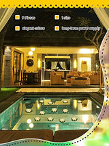 9 Pack Floating Pool Lights Lotus Flower Lantern Artificial Foam LED Lifelike Pool Lights Battery Operated Pool Lantern Pond Decoration Candles Pad (White, Yellow Light, 3.94 Inch) - Glow-Paradise