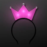 LED Light Up Crown Headband (Pink Color, 1 Quantity Per Pack) - Glow-Paradise