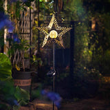 TAKE ME Star Solar Lights Garden Outdoor,Waterproof Metal Decorative Stakes for Walkway,Yard,Lawn,Patio - Glow-Paradise