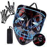 Halloween Scary Mask (blue) - Glow-Paradise