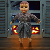 Joyin Sound Activated Haunted Doll, Halloween Baby Doll for Halloween Decorations and Halloween Accessories - Glow-Paradise