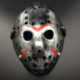 Wen XinRong Jason Mask Halloween Costume Horror Mask Cosplay Costume Mask Party Masquerade Props Mask (Silver) - Glow-Paradise